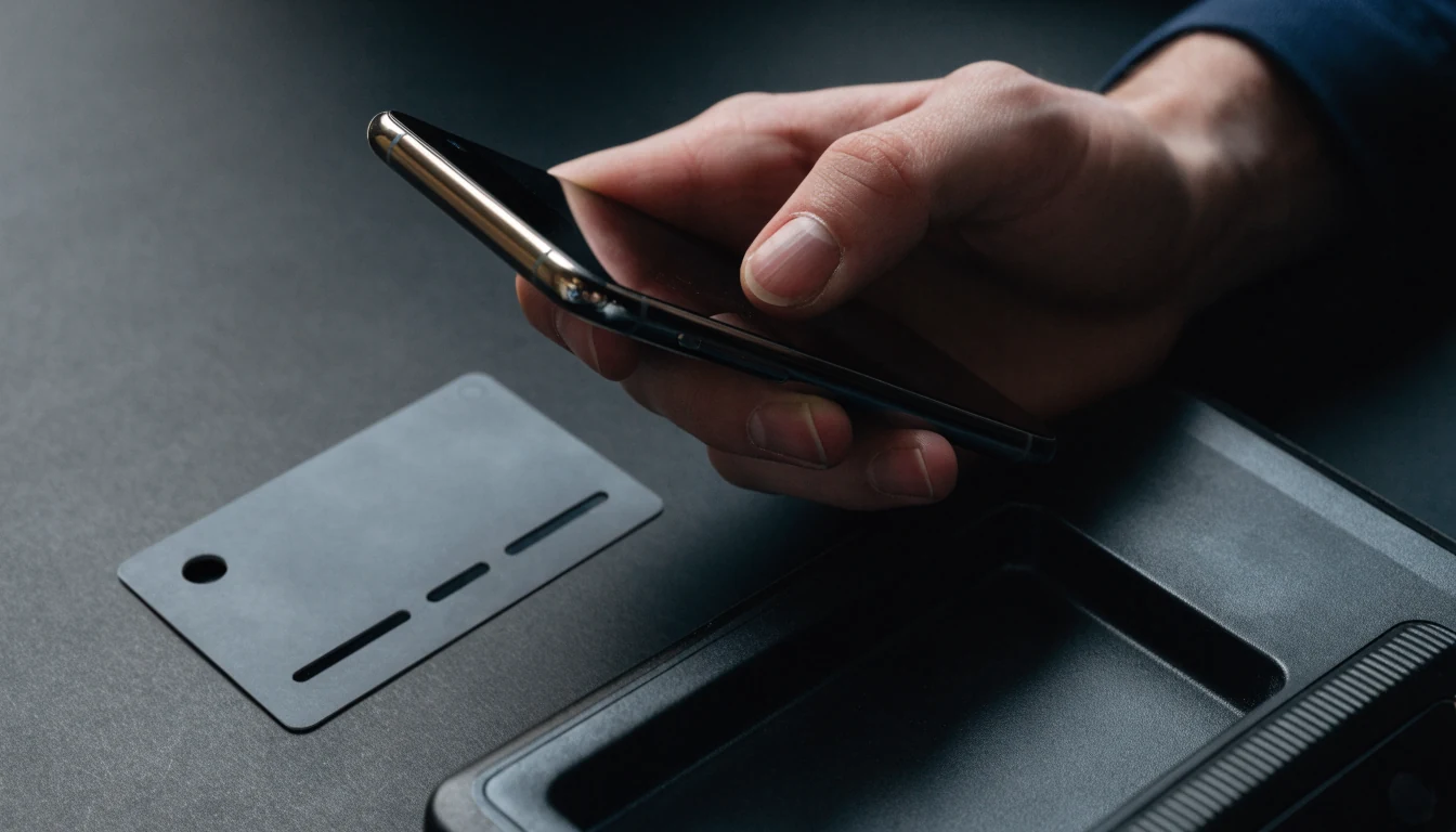 UK player checking an unbranded mobile payment option beside a card