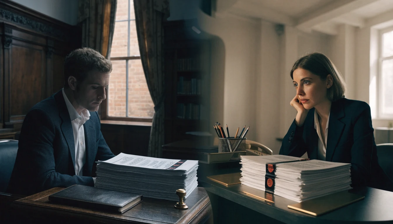 Two regulatory documents on separate desks symbolising Gibraltar and UK licensing